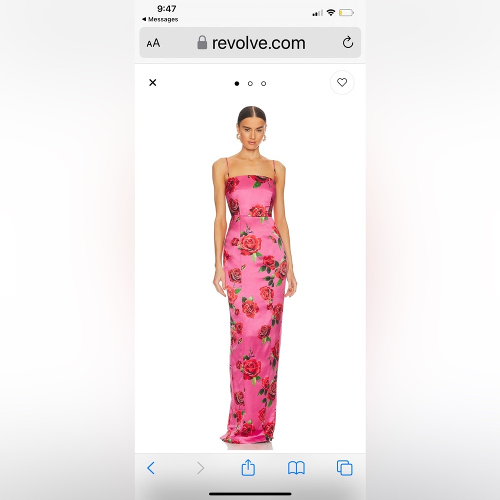 Sau Lee pink column gown.